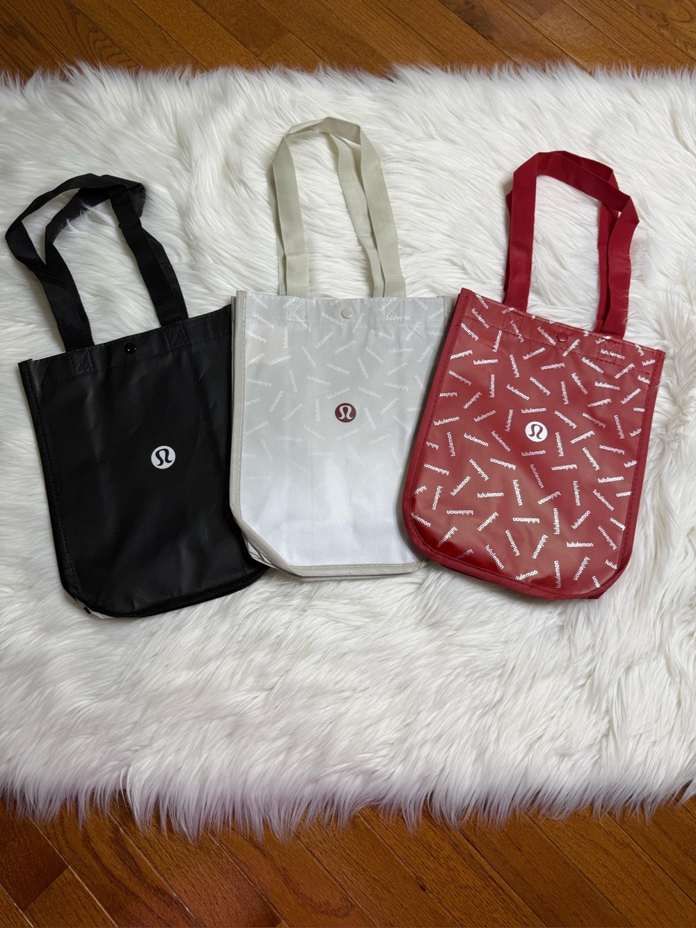 Set of 3 Lululemon Small Reusable Tote Bag Trio